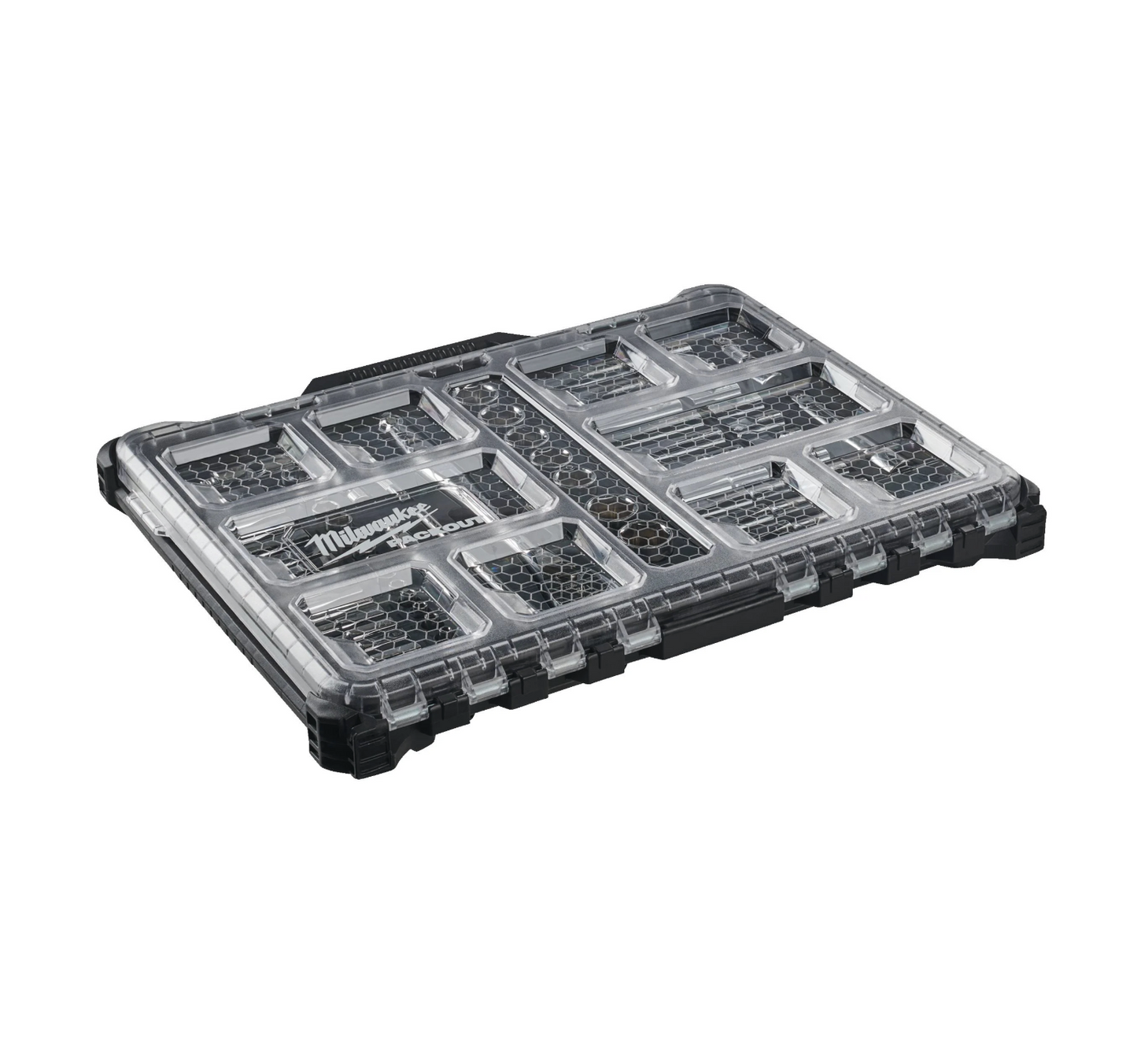 Milwaukee 63-Piece Socket Set with 1/4" and 1/2" Drive Ratchet and Slim Compact Organizer
