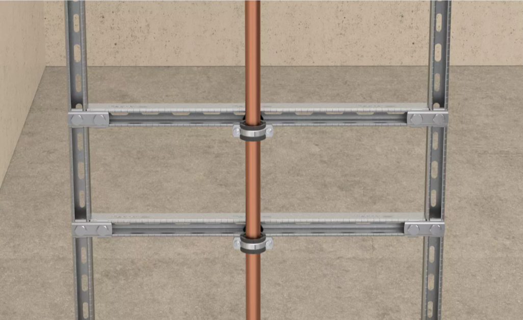 Abrazadera para tuberías FRS-L 156-163 M8/M10 Universal Fischer