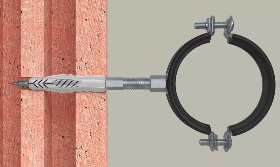 Doos met 100 stuks dubbelschroefdraadschroeven voor bevestiging STST 8x60 mm Fischer
