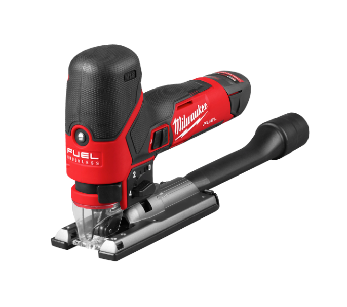 Scie sauteuse compacte M12 Fuel + batterie 2 Ah + batterie 4 Ah + chargeur + mallette Milwaukee M12 FJS-422X