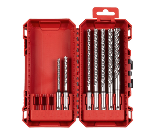 Set van 7 SDS-Plus MX4 NG-boren met 4 snijkanten van Milwaukee