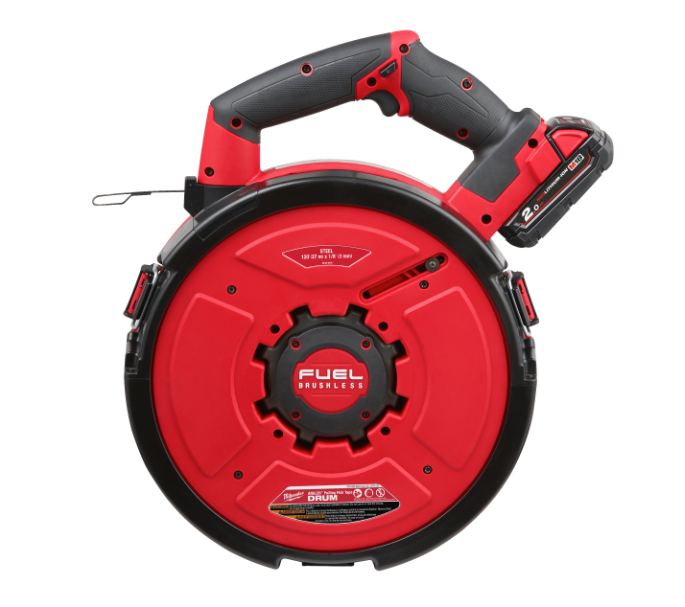 Passe-câbles en acier M18 FUEL + 2 batteries 2 Ah + chargeur Milwaukee M18 FPFT-202, 36 m, kit ST