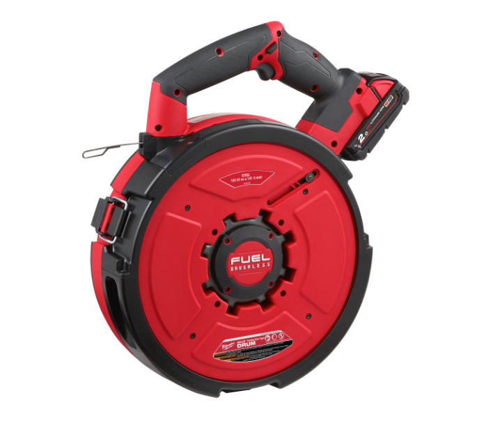 Passe-câbles en acier M18 FUEL + 2 batteries 2 Ah + chargeur Milwaukee M18 FPFT-202, 36 m, kit ST