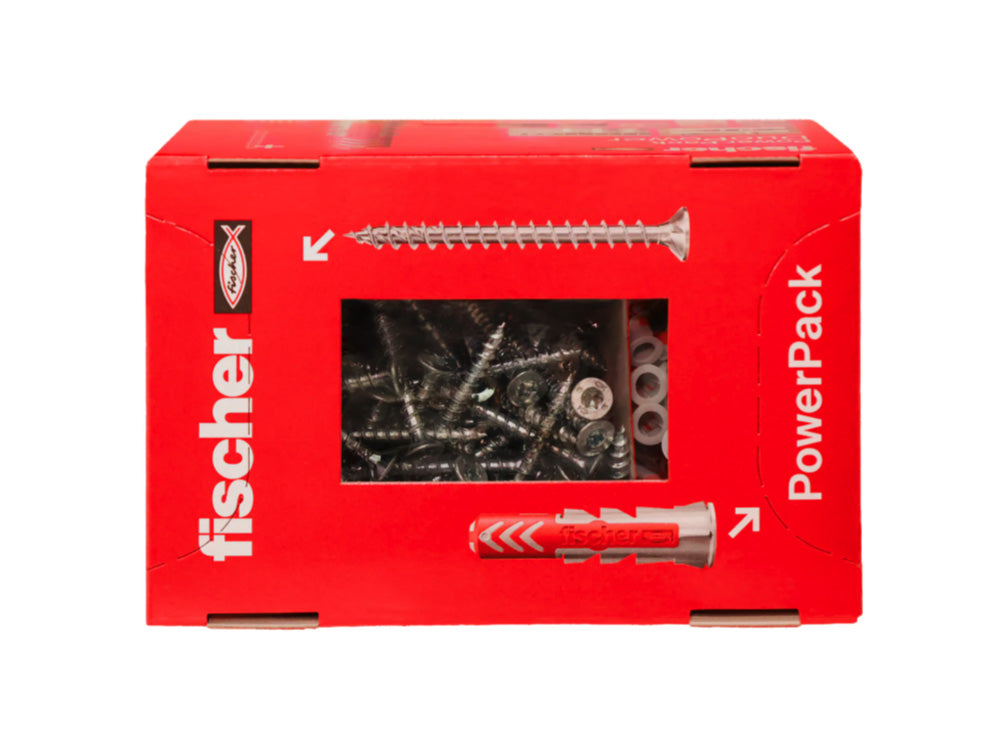 Doos met Fischer Taco Duopower 6x30 + PowerFast II-schroef 4,5x40, 200 stuks