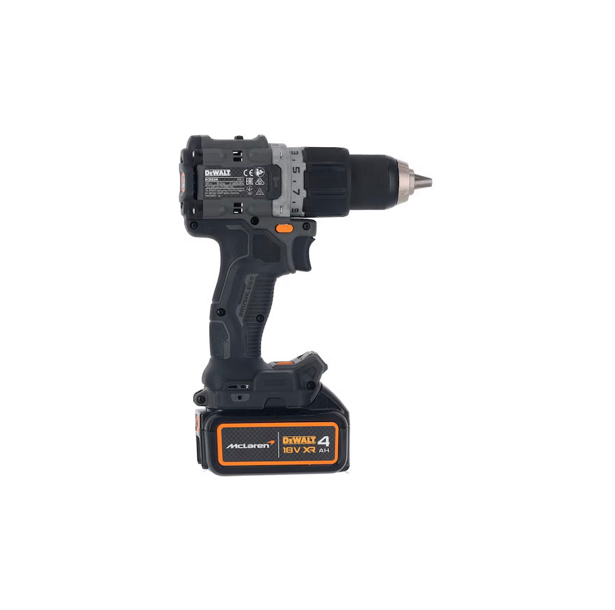 McLaren 18V 90Nm 13mm boorhamer met 2 x 4Ah batterijen + Dewalt DCD85MM2T koffer