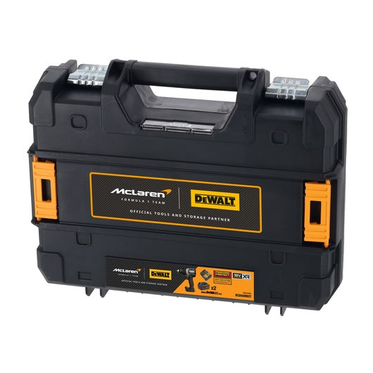 McLaren 18V 90Nm 13mm boorhamer met 2 x 4Ah batterijen + Dewalt DCD85MM2T koffer