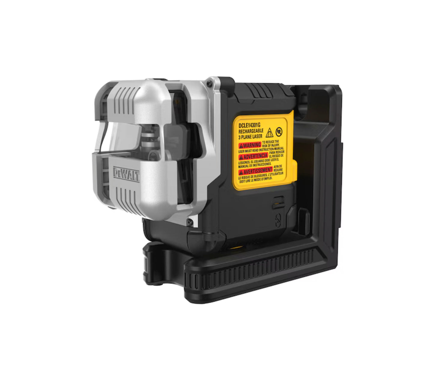 Zelfnivellerende laser met 3 groene lijnen, 180º, USB-C, Dewalt DCLE14301GB