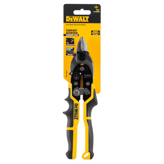 Dewalt DWHT14694-0 Aviation Snips, Straight Cut, Round Tip