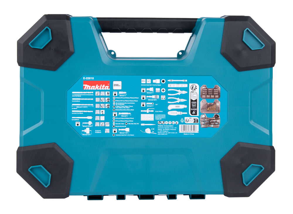 Makita Maccess Drill Bit and Screwdriver Bit Set (200 pcs) E-22610
