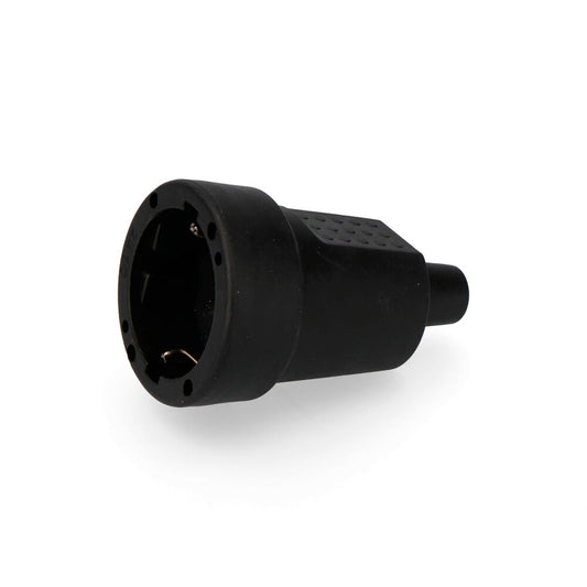 Rubber aerial base T/TL 10/16A 250V Black EDM E42103