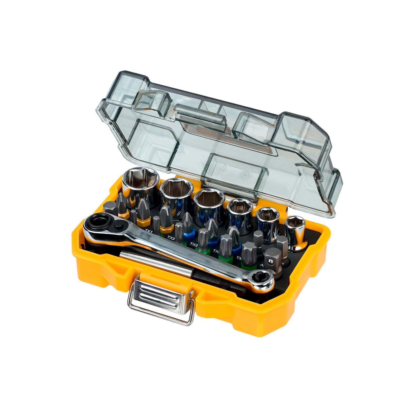 Set van 24 schroefbits en bithouders Dewalt DT71516