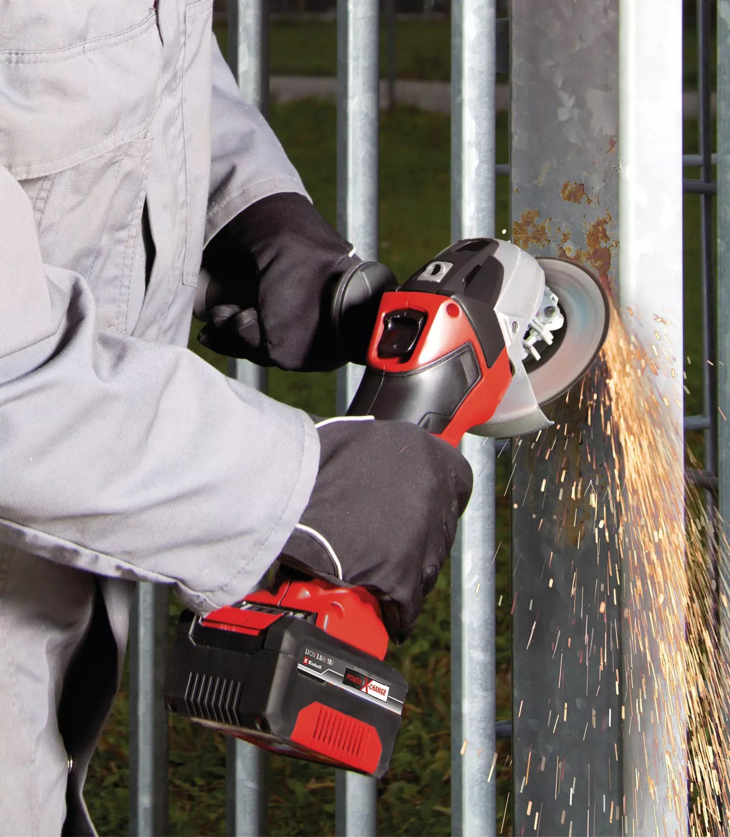 Einhell TC-AG 18/115 Li 115mm 18V haakse slijper met accu en lader