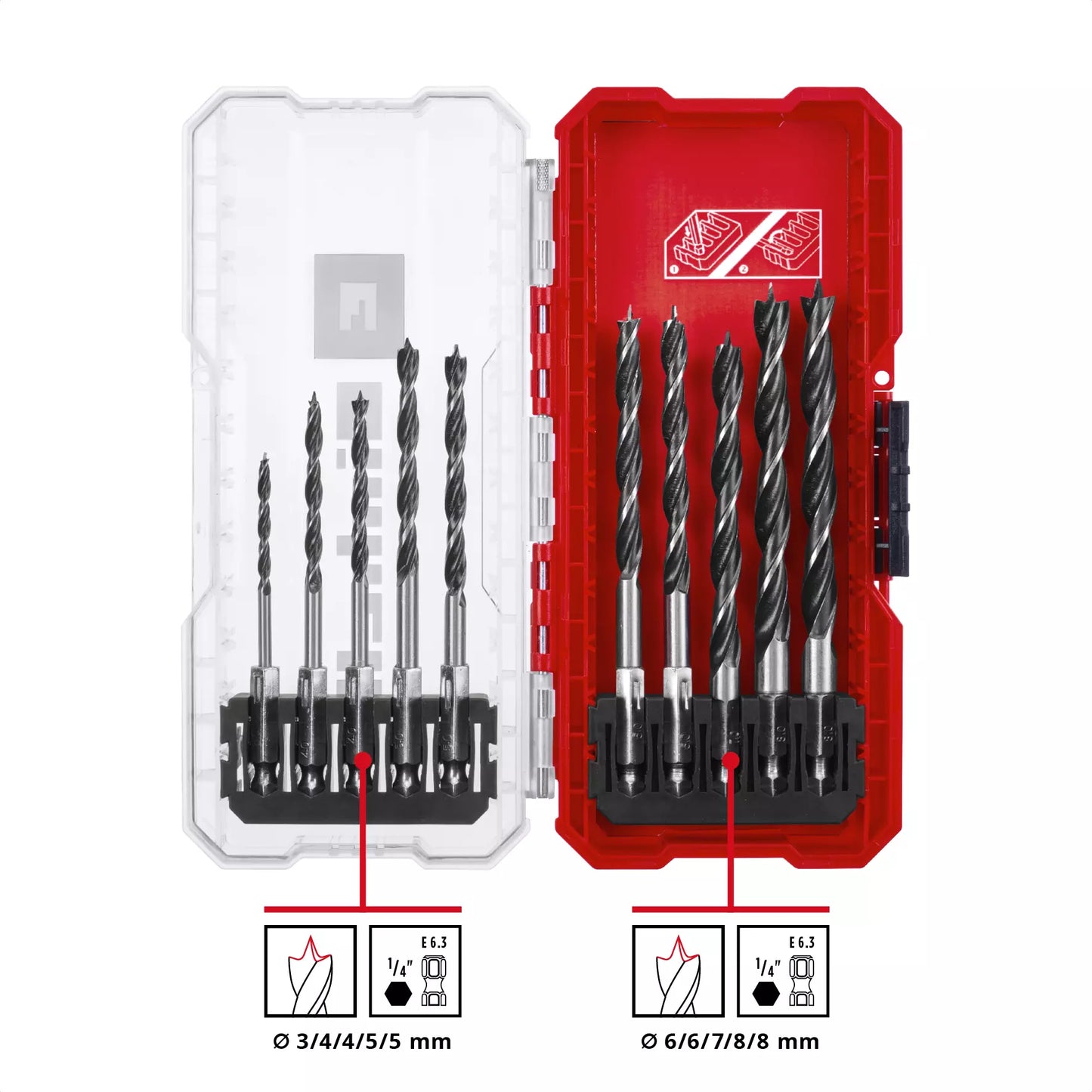 Coffret de 10 forets à bois S-CASE LS Einhell 49108733