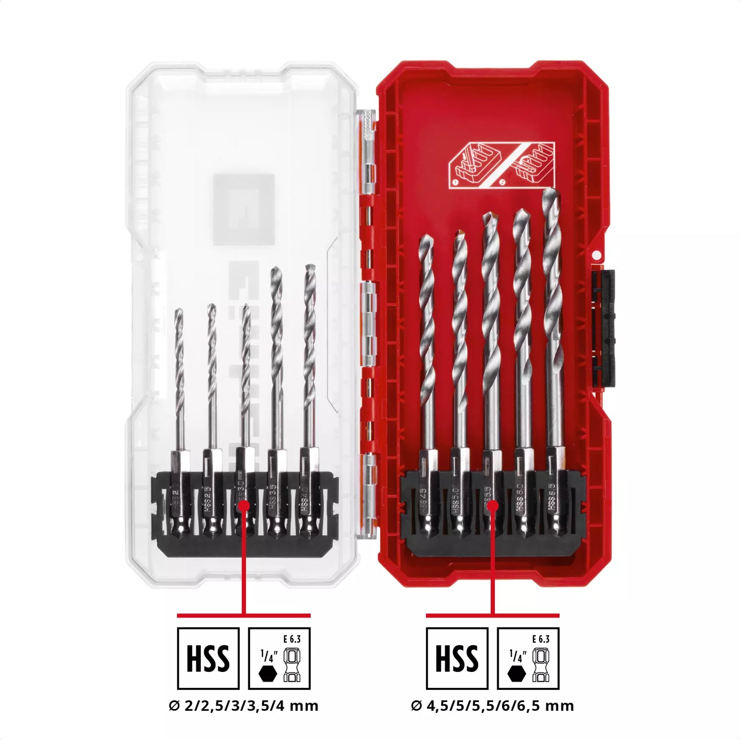 S-CASE LS 10-piece metal drill bit set Einhell 49108723