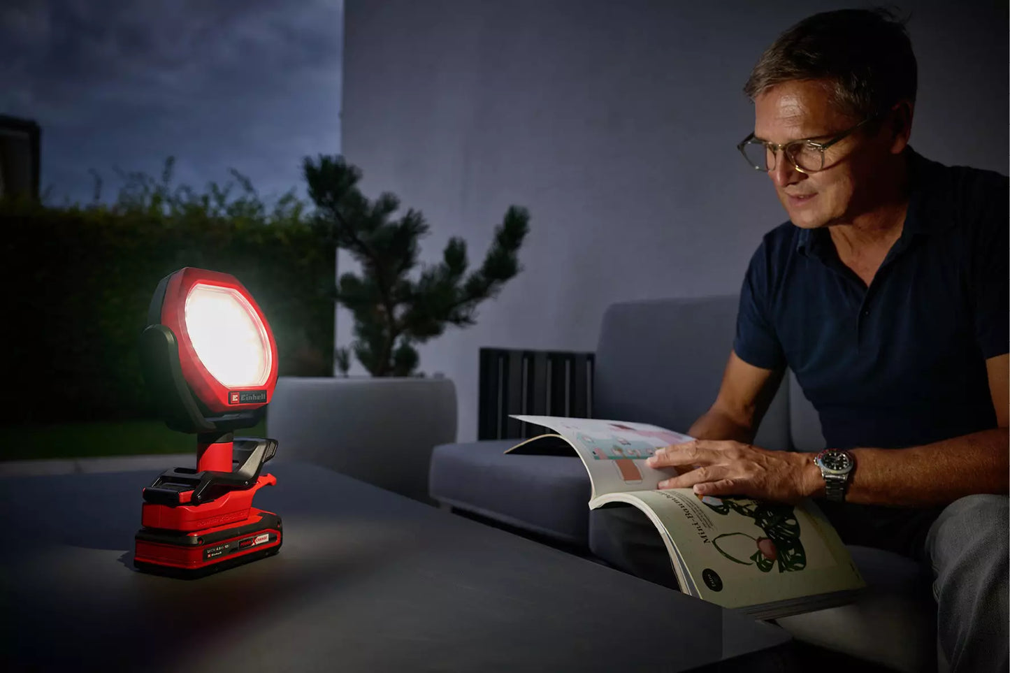 Wireless outdoor light GC-OL 18/1500 Li-Solo Einhell