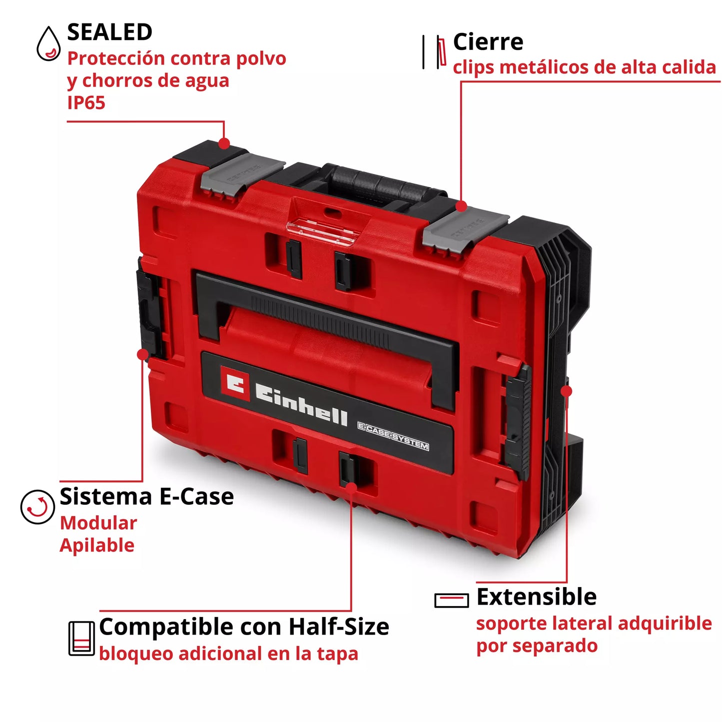 Einhell E-Case S-F verzegelde aktetas