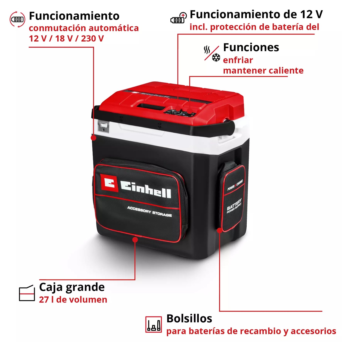 Einhell 18V TE-COL 18/27 koelbox op accu