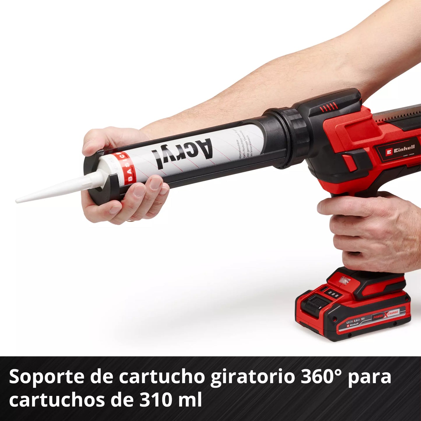 Pistolet à mastic sans fil 18V 310ml Einhell TE-SG 18/10 Li - Solo
