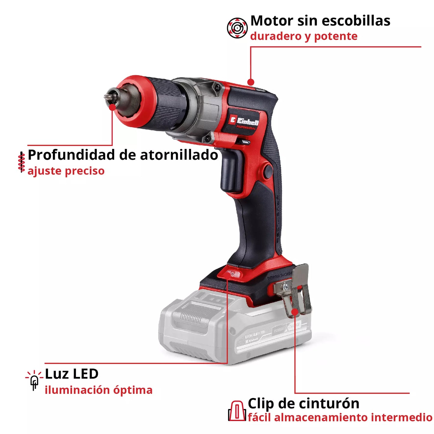 18V Drywall Screwdriver with Case TP-DY 18 Li BL - Solo Einhell