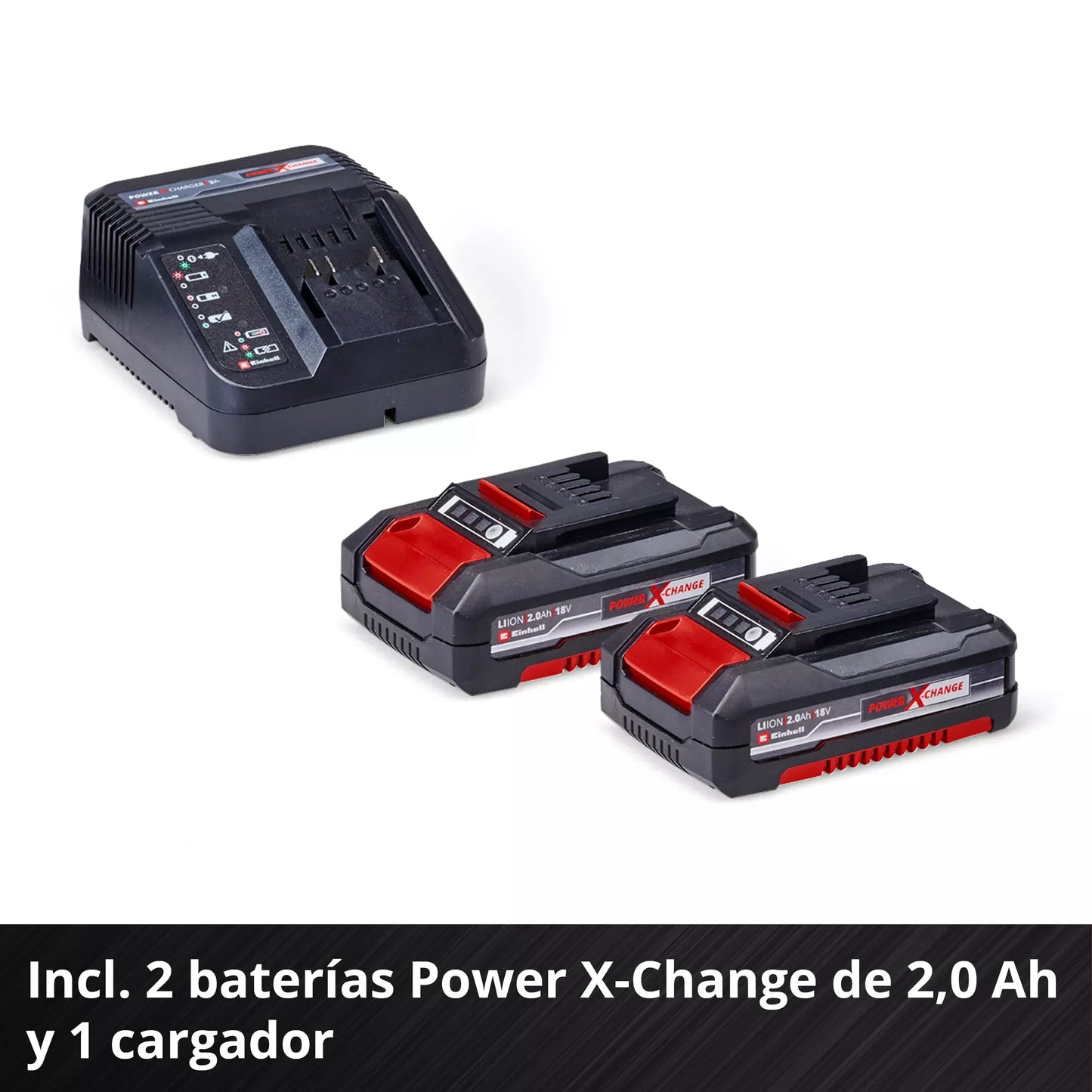 Perceuse à percussion 18 V + 2 batteries de 2 Ah + chargeur + mallette Einhell TP-CD 18/80 Li-i BL