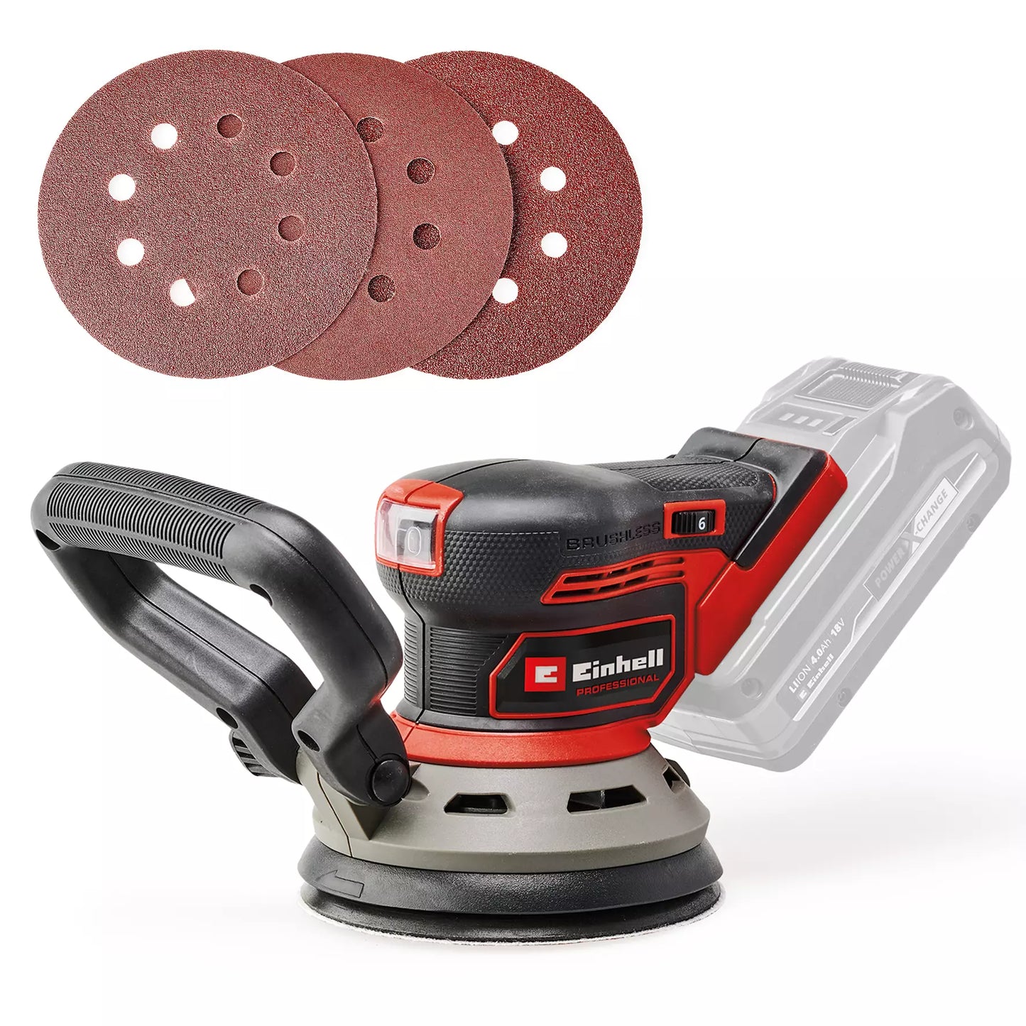 Einhell TP-RS 18/32 Li BL 18V 125 mm Random Orbital Sander – Bare Tool