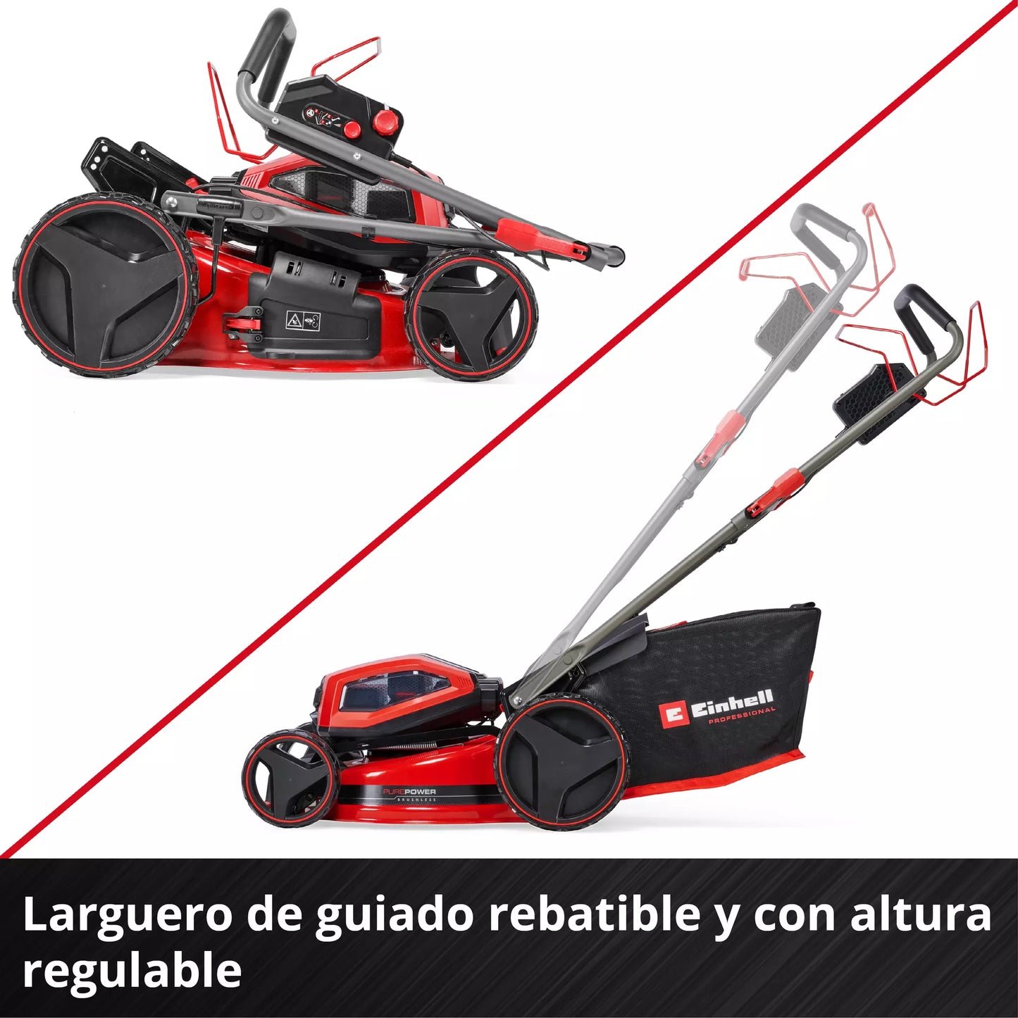 Cordless lawn mower with 4x 4.0Ah batteries + 2 dual chargers GP-CM 36/47 S Li BL Einhell