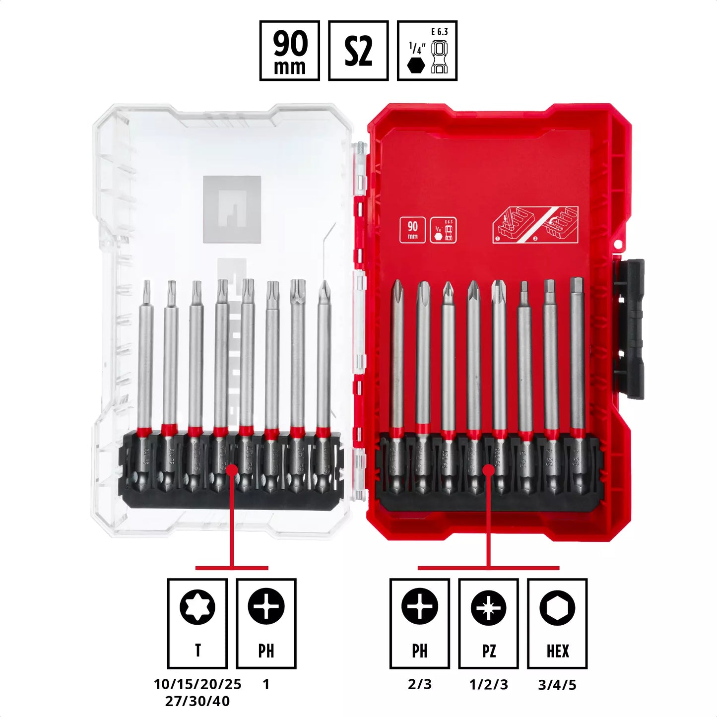 Coffret d'embouts longs M-CASE LS 16 pièces Einhell 49118973