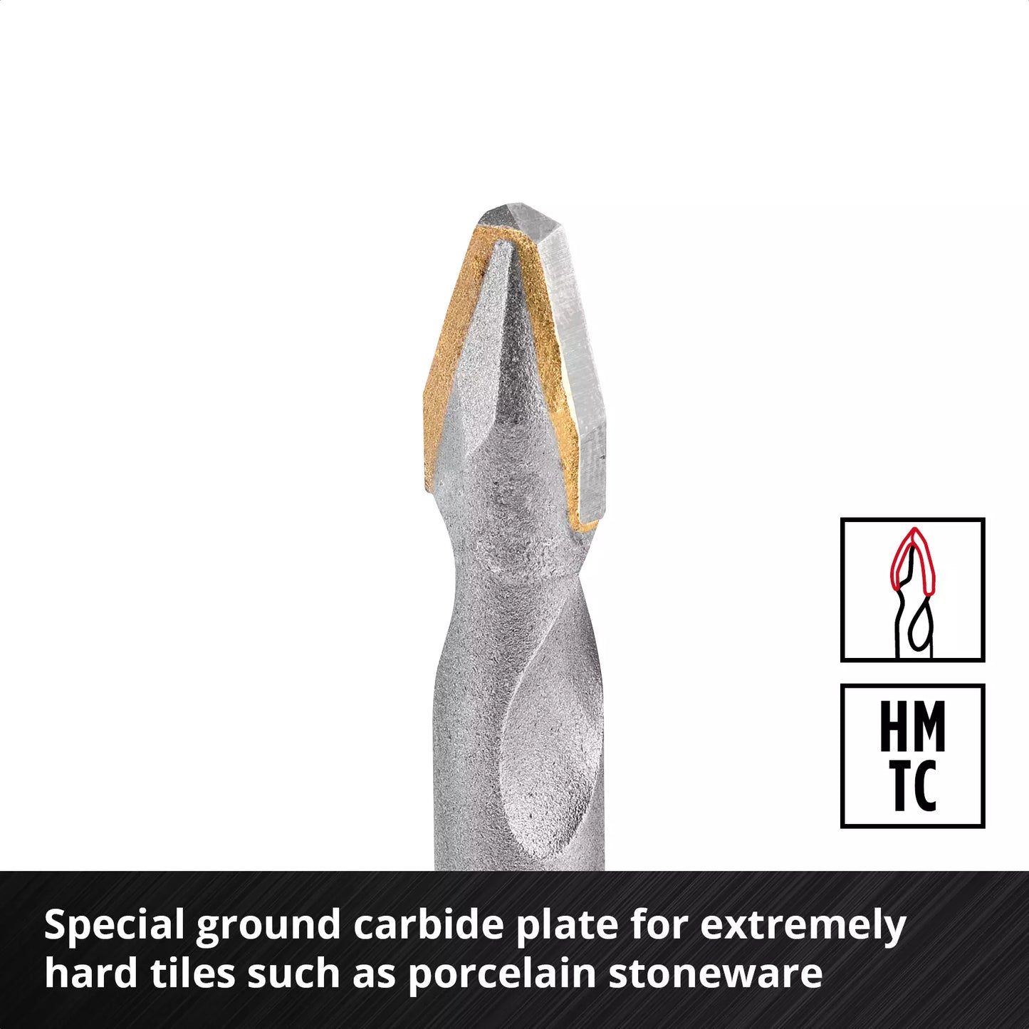 Einhell 4st XS-CASE porseleinen tegelboren set 49051404
