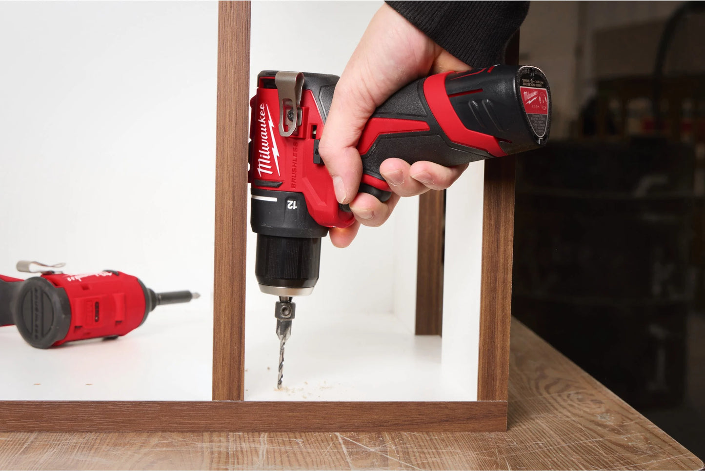 Milwaukee M12 BLDDRC-202C Drill/Driver + 2x 2.0Ah Batteries + Charger + Case