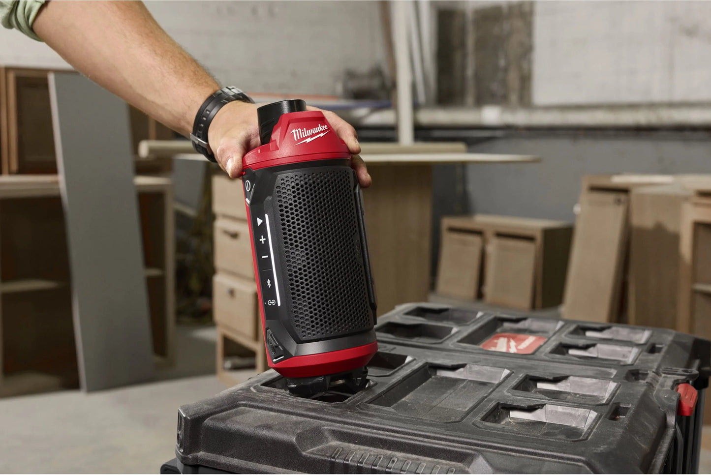 M12 Speaker with Bluetooth compatible with Milwaukee Packout M12 SPEJSG2-0