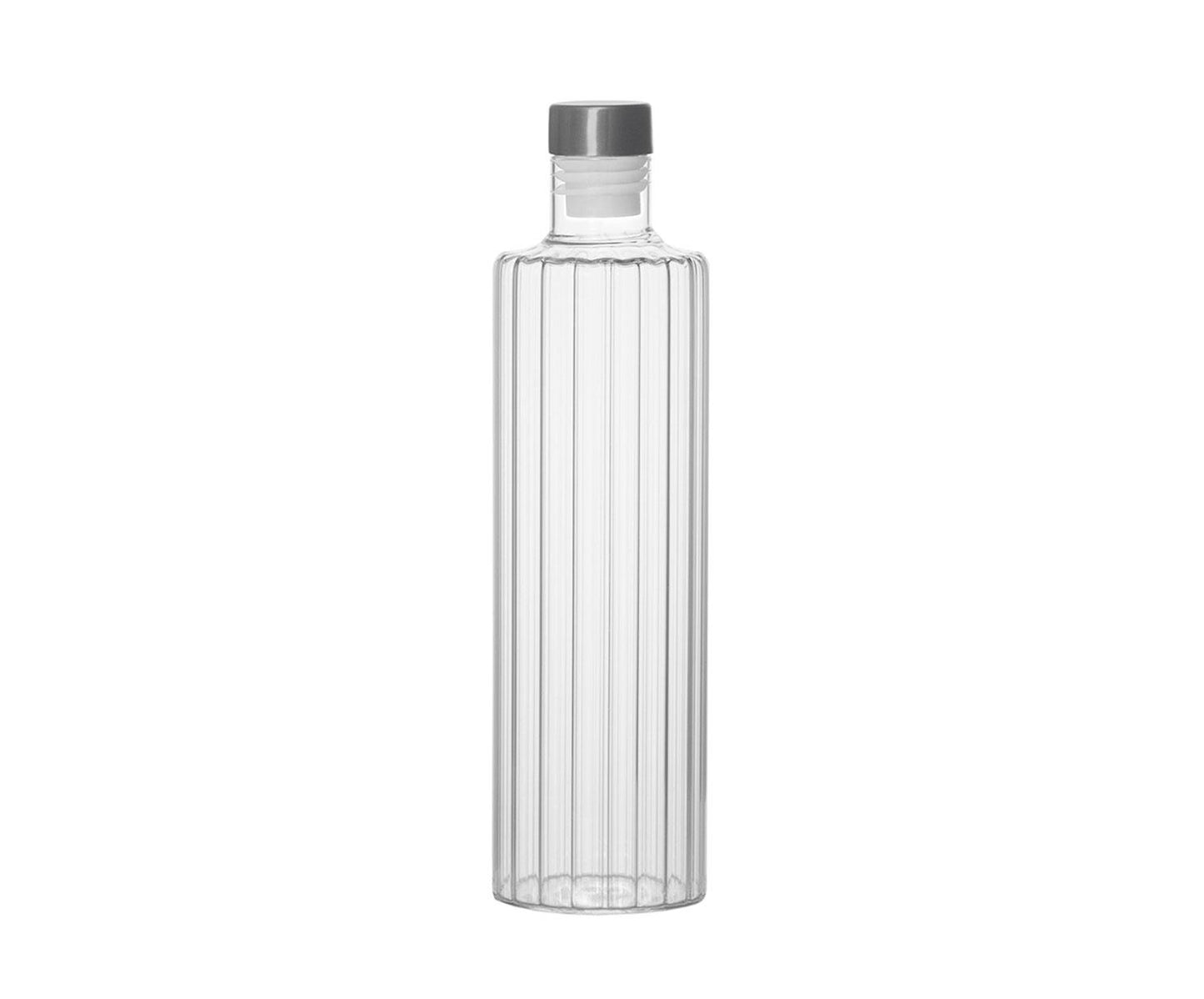 Glazen fles met roestvrijstalen dop 1L Andrea House