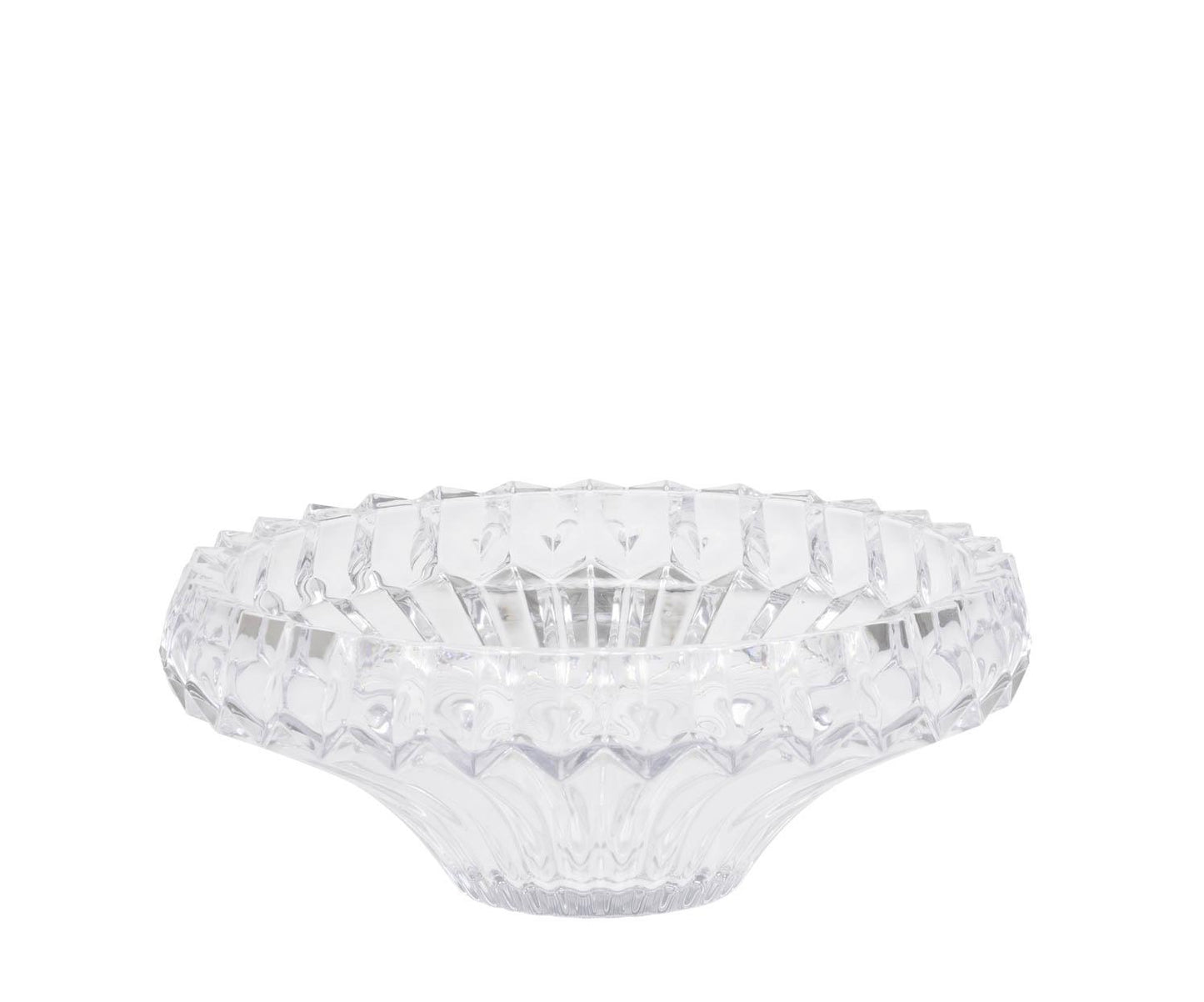 Klassieke fruitschaal van geslepen glas Ø31x12cm Andrea House