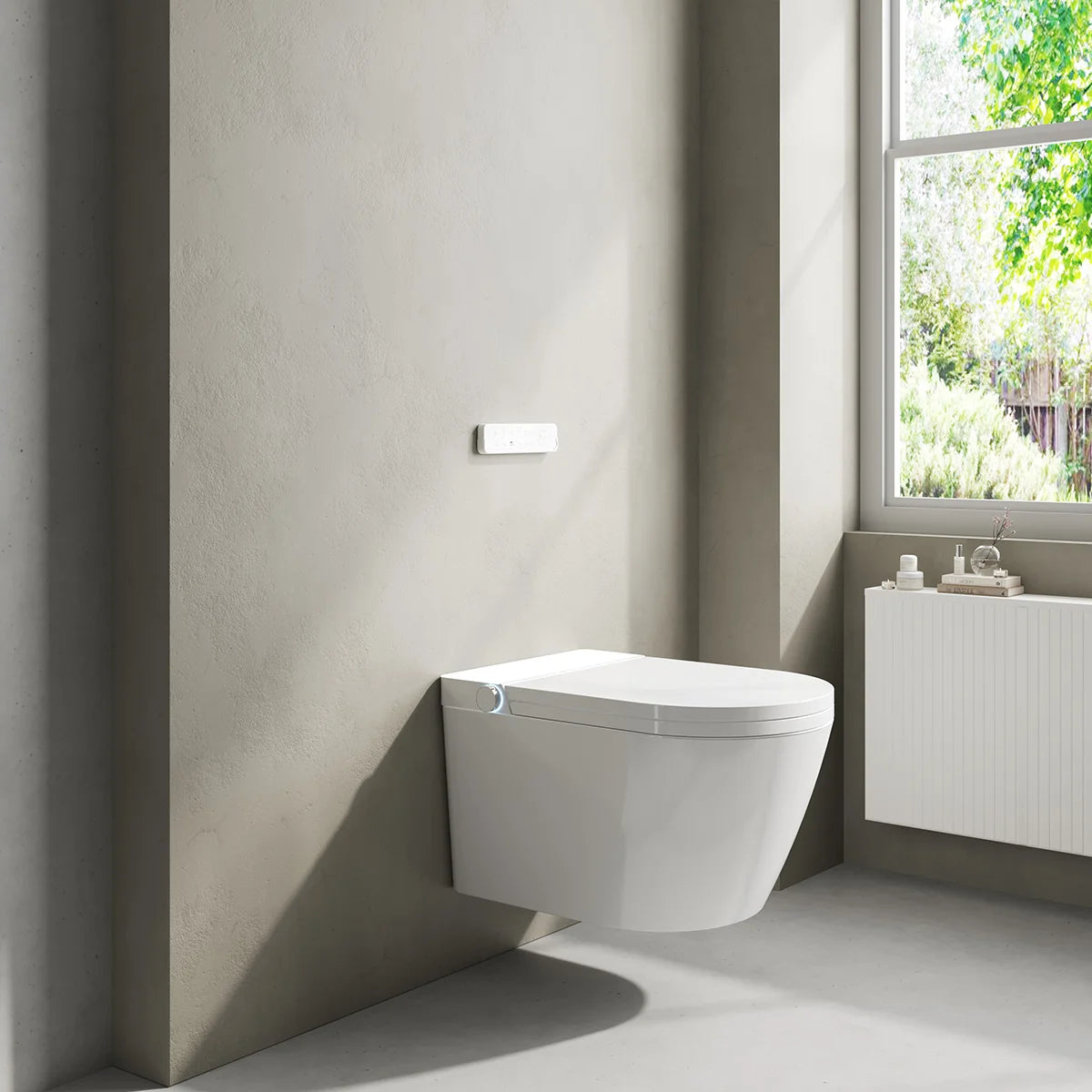 Toilette japonaise avec nettoyage intelligent Mizubath Rada Wall-Hung Toilet White
