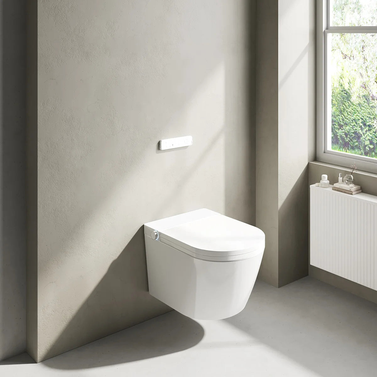 Toilette japonaise avec nettoyage intelligent Mizubath Rada Wall-Hung Toilet White