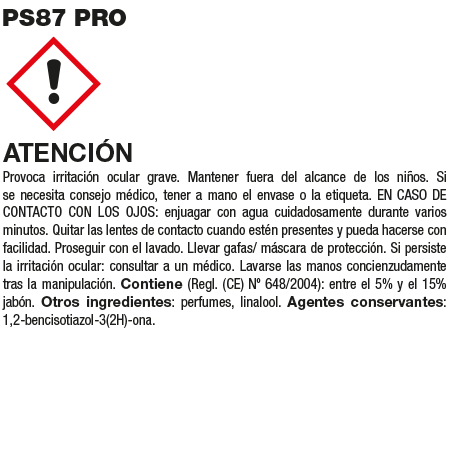 Fila PS87 PRO Professionele Ontvetting Reinigingsfles 1L