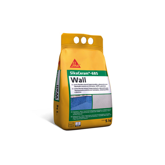 Mineraal voegmiddel voor keramisch voegwerk in gevels, SATE en zwembaden SikaCeram-685 Wall 5kg Sika