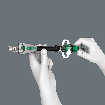 Cliquet Zyklop Speed ​​​​carré 1/4" Wera 8000 A