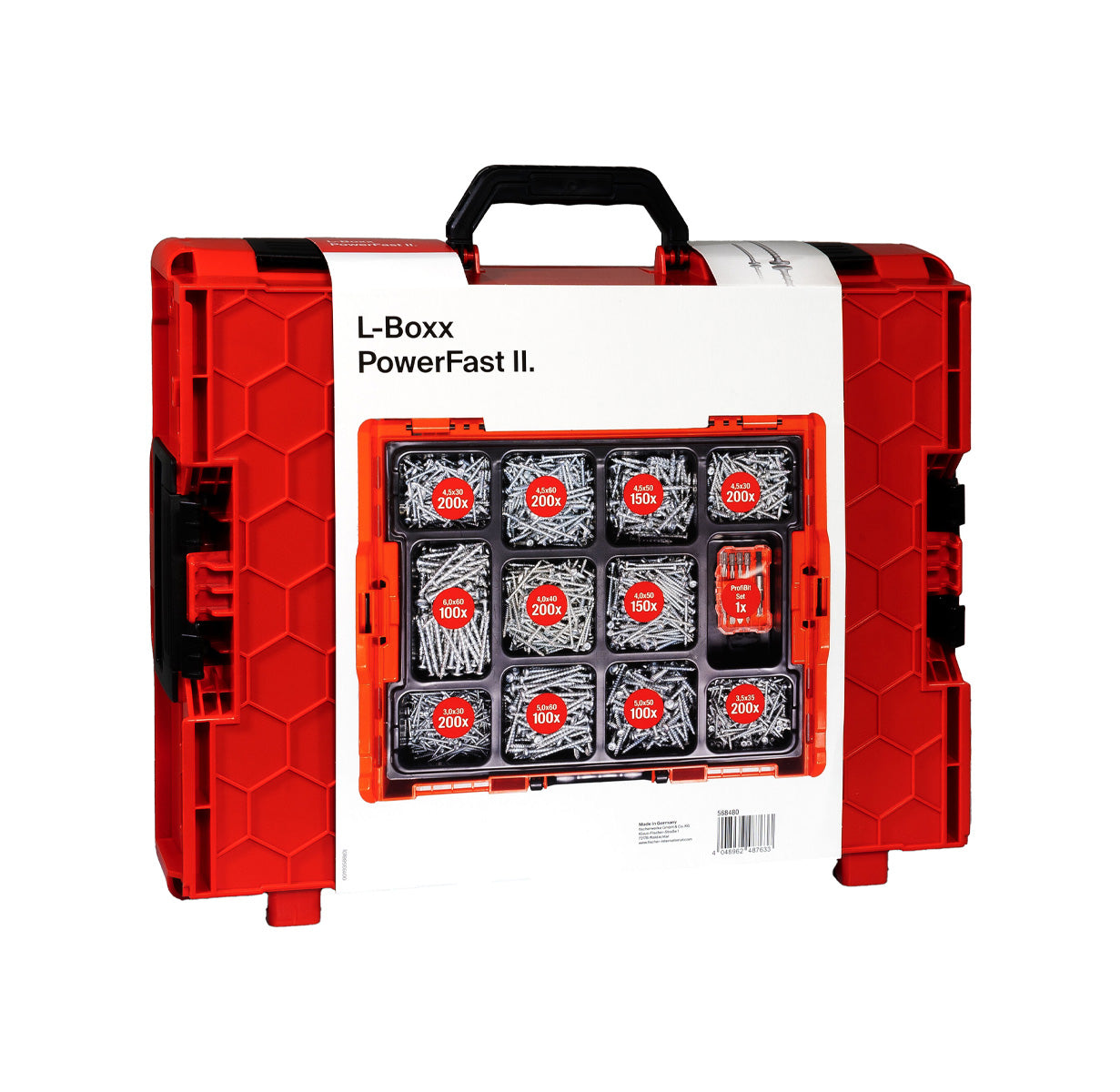 Kit PowerFast II L-BOXX 102 PH 1.800 vis + set ProfiBit 10 pièces Fischer