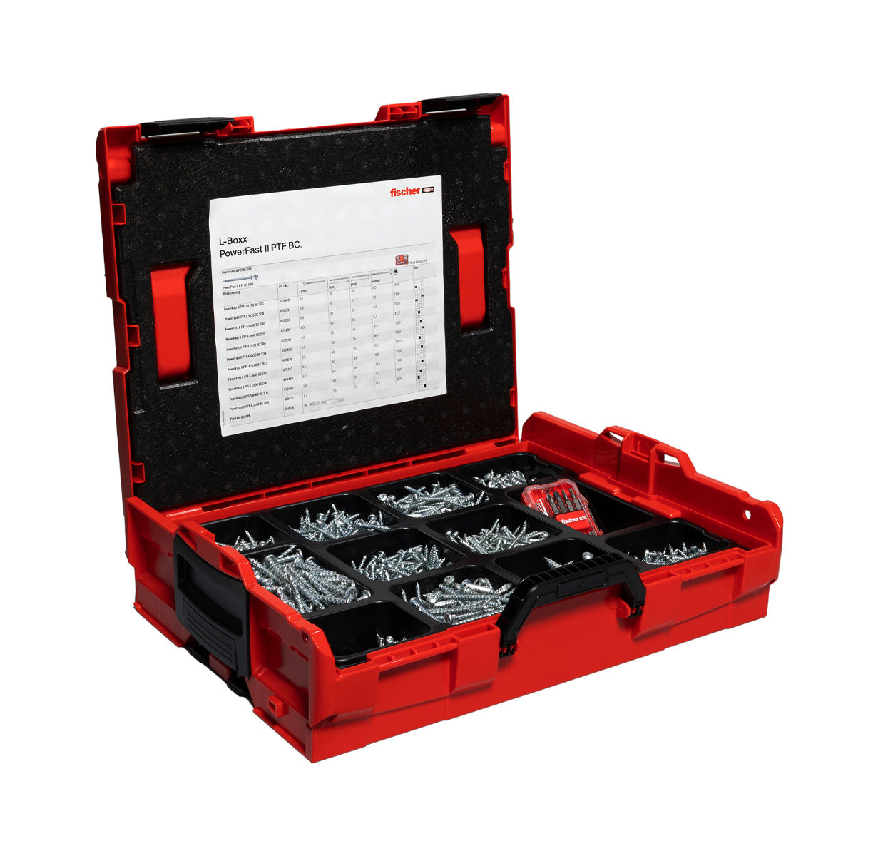 Kit PowerFast II L-BOXX 102 PH 1.800 vis + set ProfiBit 10 pièces Fischer