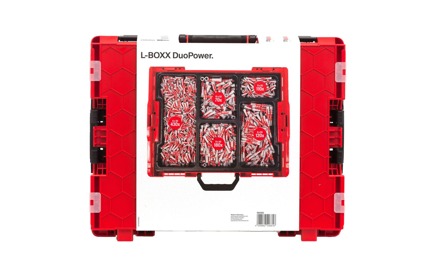 L-BOXX Assortiment pluggen DuoPower 910 stuks Fischer