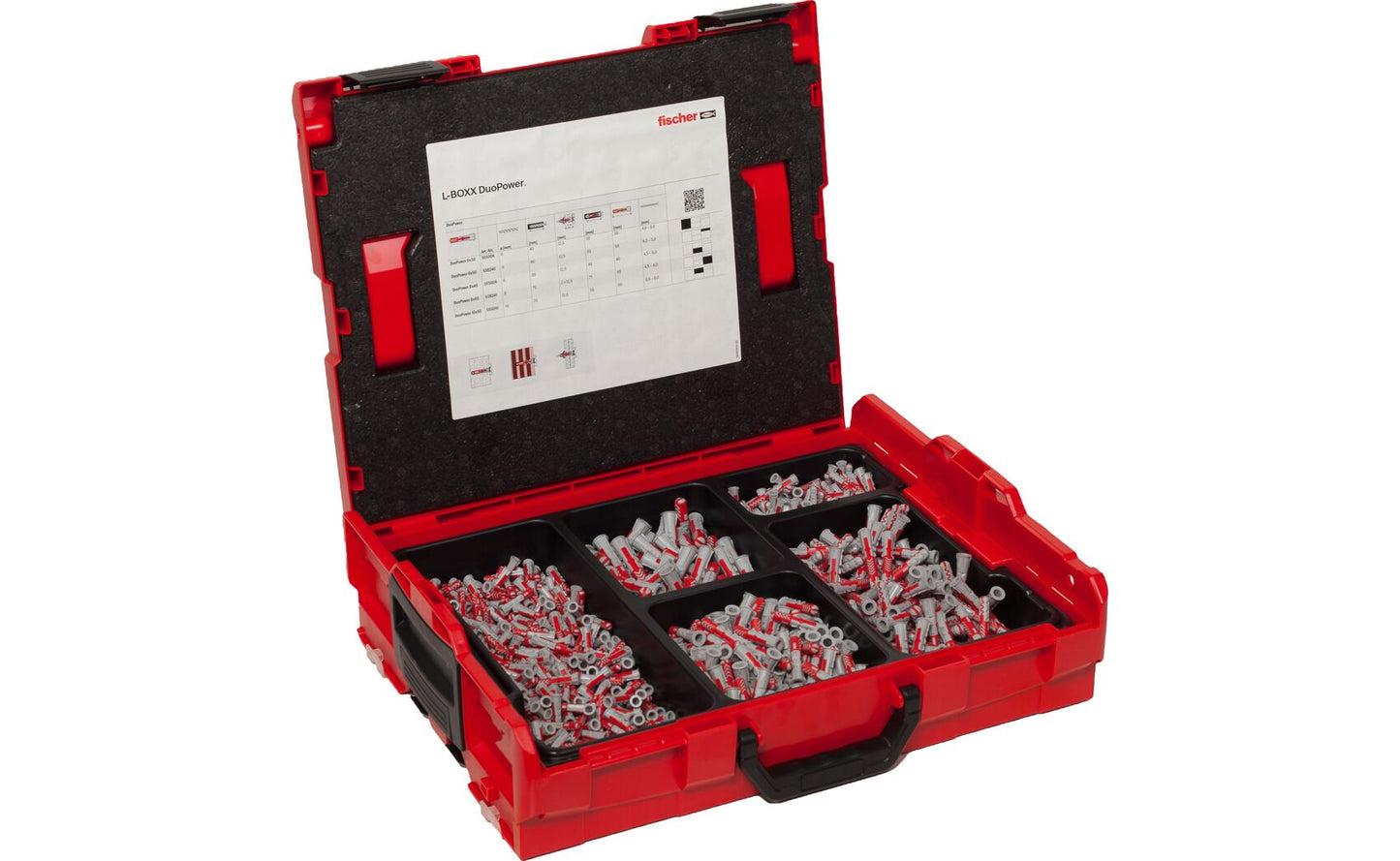 L-BOXX Assortiment pluggen DuoPower 910 stuks Fischer