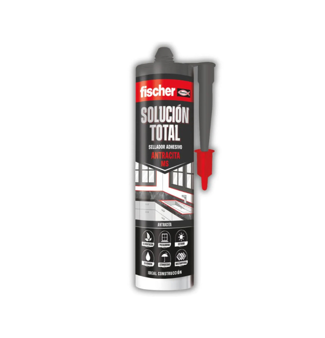 MS Lijmkit Cartridge Totaaloplossing 290ml Fischer
