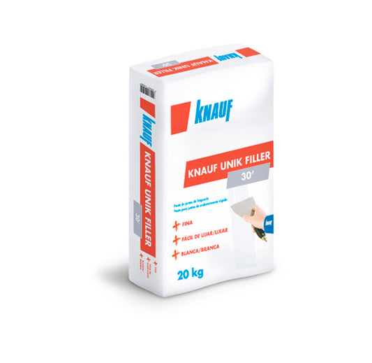 Zak van 20 kg Knauf Unik Filler 30 min snelhardende voegmassa
