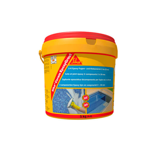 Tweecomponenten epoxyvoegmortel voor voegen van 2 tot 20 mm, 5 kg SikaCeram EpoxyGrout