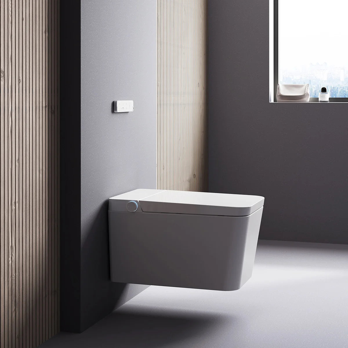 WC Japonais avec Nettoyage Intelligent Mizubath Island Suspendu Blanc