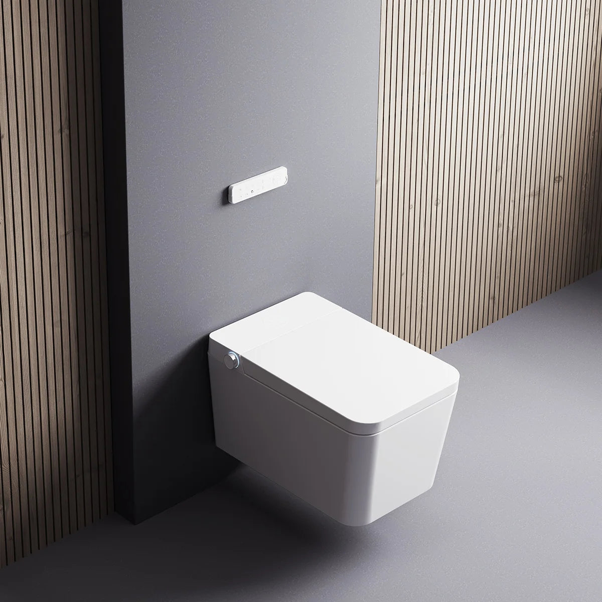 WC Japonais avec Nettoyage Intelligent Mizubath Island Suspendu Blanc
