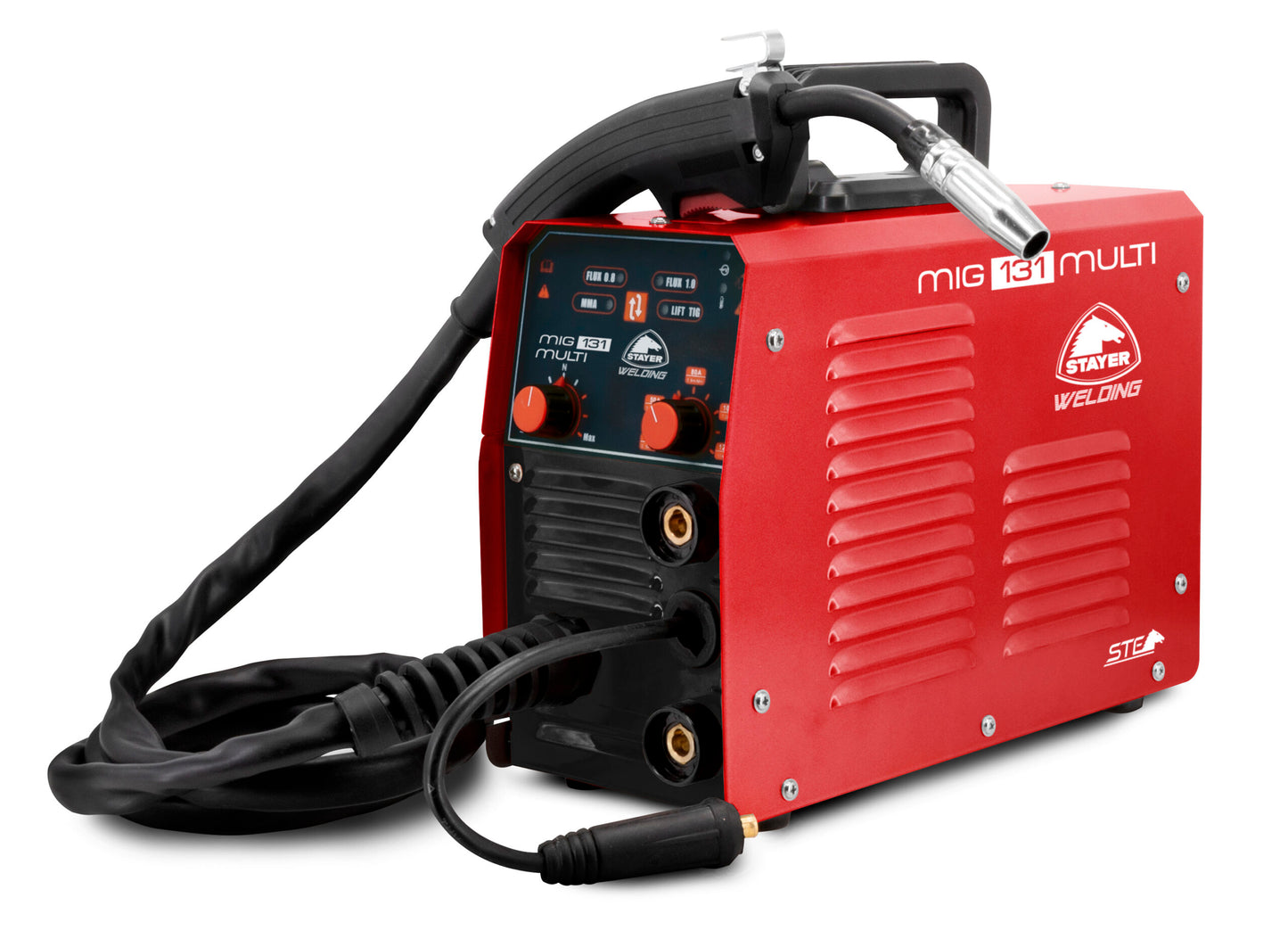 Inverter MIG 131 MULTI gasless hollow wire welder + 0.45kg 0.9mm Stayer wire spool