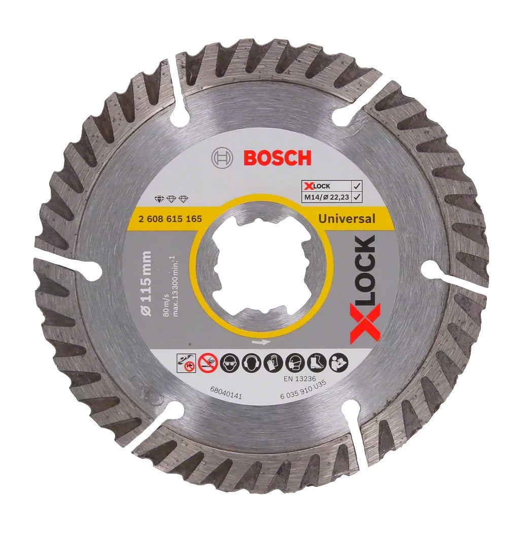 X-LOCK Standaard Universele 115mm doorslijpschijf Bosch