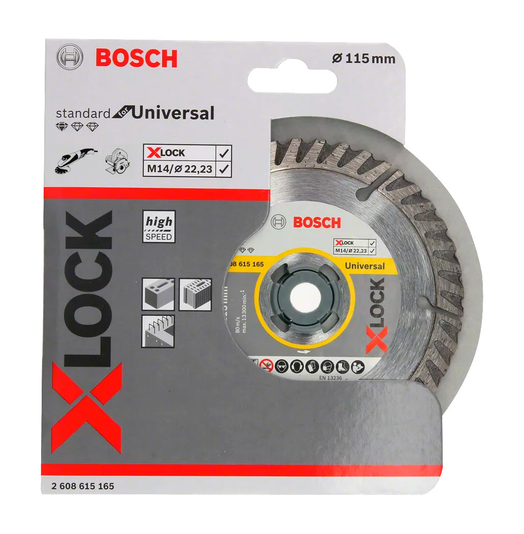 X-LOCK Standaard Universele 115mm doorslijpschijf Bosch