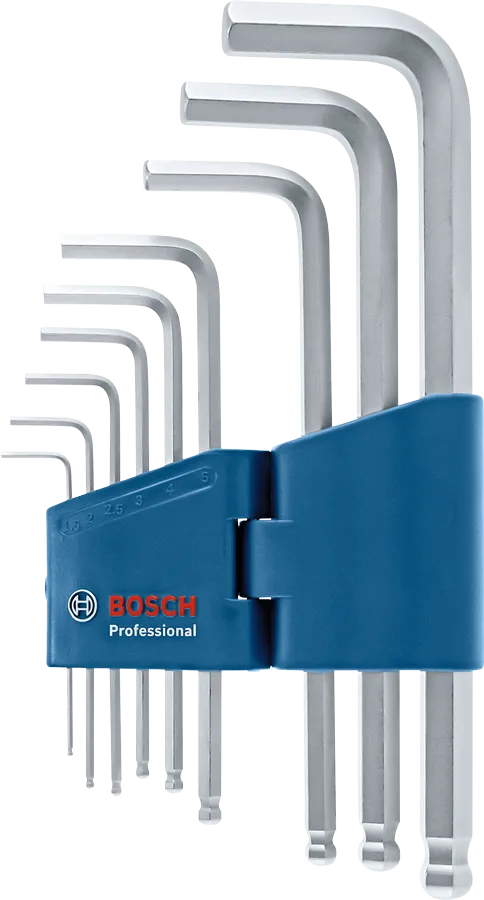 Juego de 9 llaves allen hexagonales Pro Bosch